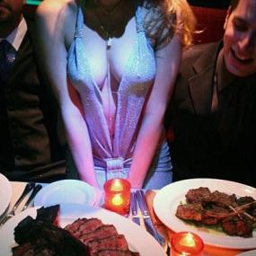 Enjoy a mouthwatering dinner with hot German stripper